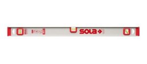 Nivela din profil-X aluminiu 100cm. argintiu 3 capsule I 5 100 Sola