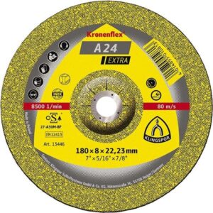 Disc de polizare metal EXTRA A24 Klingspor. 230 x 6 x 22.23 mm.