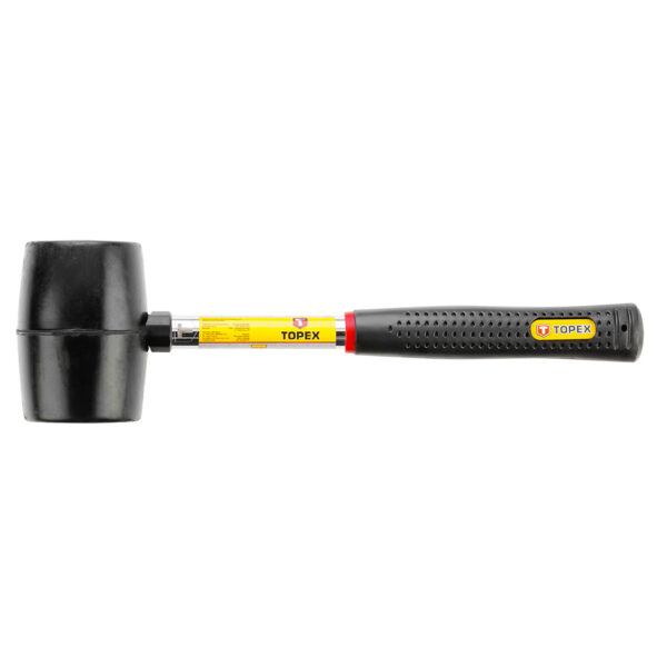 Ciocan de cauciuc Topex 02A305. 450 g. Maner metalic. 60 mm.