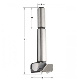 Burghiu SP pentru dopuri din lemn CMT. D-40 L-90 S-10 x 30