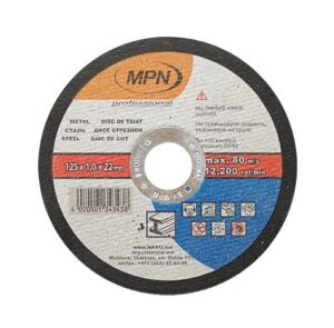 Disc debitare metale MPN. 125 x 1.0 х 22 mm.