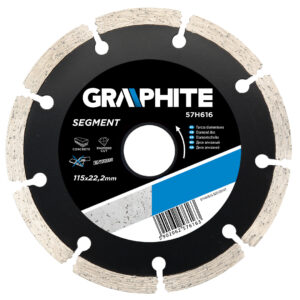 Disc diamant segment 115x22.2mm. Graphite
