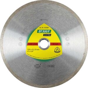Disc diamantat continuu EXTRA DT300F Klingspor. Pentru debitare placi ceramice. 125 x 1.6 x 22 mm.