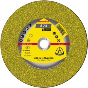 Disc debitare metal EXTRA A24 Klingspor. 230 x 2 x 22 mm.