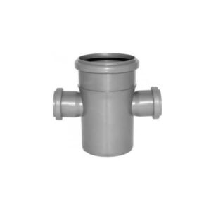 Cruce PP pentru canalizare Turplast-Bis. d 110 x 50 x 50 mm. 90 grade. Gri.