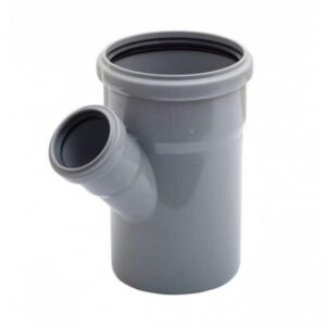 Ramificatie PP pentru canalizare Turplast-Bis. d 110 x 50 mm. 45 grade. Gri.