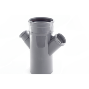 Cruce PP pentru canalizare Turplast-Bis. d 110 x 50 x 50 mm. 45 grade. Gri.