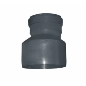 Reductie excentrica PP inalt pentru canalizare Turplast-Bis. d 124 x 100 mm. Gri.