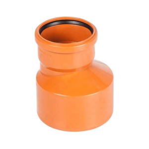 Reductie excentrica PP inalt pentru canalizare Turplast-Bis. d 160 x 110 mm. Oranj.